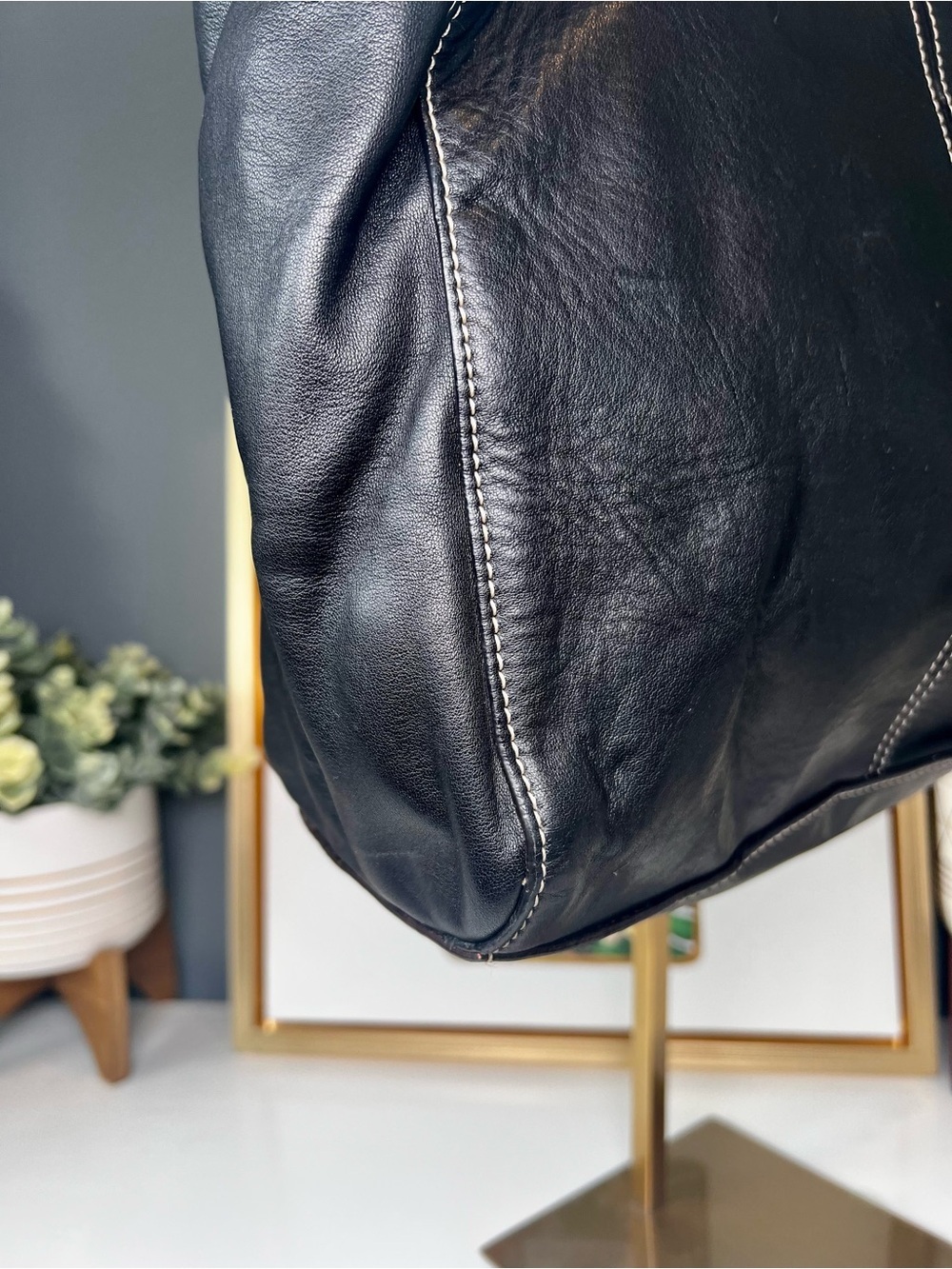 Kate Spade Front Pocket Quinn Tote in Black Leather with COA - Picture 8 of 16